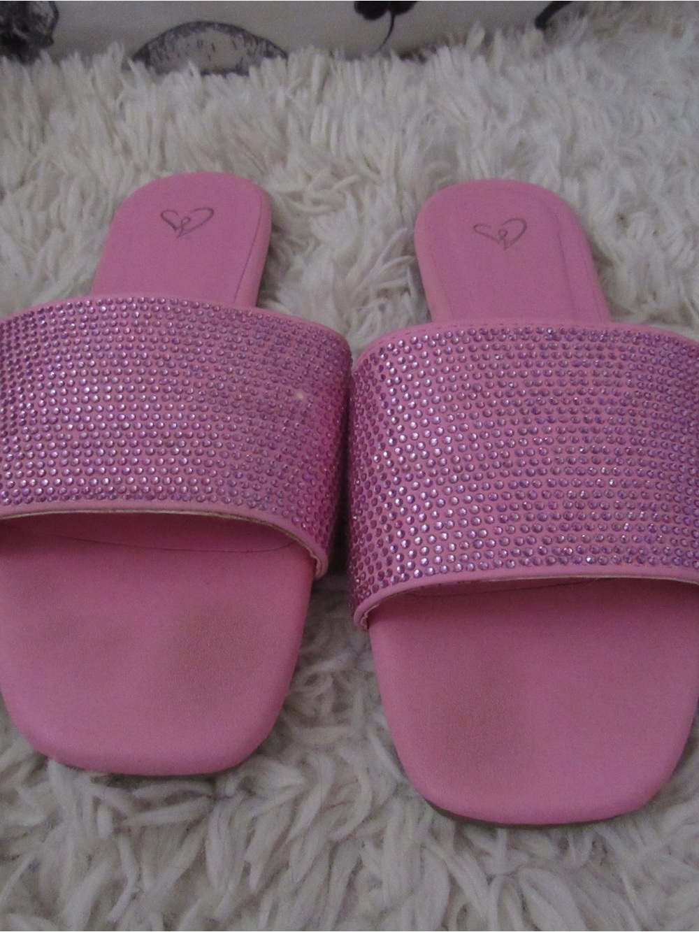 Windsor Pink Crystal-Embellished Slide Sandals